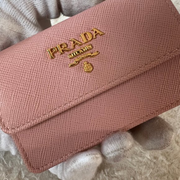 PRADA Saffiano Leather Card Case Wallet - Picture 8 of 10